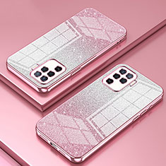 Ultra-thin Transparent TPU Soft Case Cover SY2 for Oppo A94 4G Rose Gold