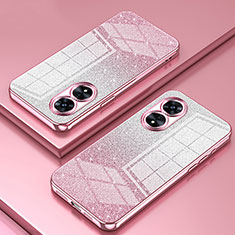 Ultra-thin Transparent TPU Soft Case Cover SY2 for Oppo A97 5G Rose Gold