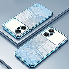 Ultra-thin Transparent TPU Soft Case Cover SY2 for Oppo K10 Pro 5G Blue