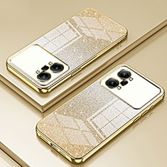 Ultra-thin Transparent TPU Soft Case Cover SY2 for Oppo K10 Pro 5G Gold