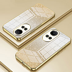 Ultra-thin Transparent TPU Soft Case Cover SY2 for Oppo Reno10 5G Gold