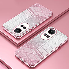 Ultra-thin Transparent TPU Soft Case Cover SY2 for Oppo Reno10 5G Rose Gold