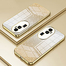 Ultra-thin Transparent TPU Soft Case Cover SY2 for Oppo Reno10 Pro+ Plus 5G Gold