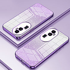 Ultra-thin Transparent TPU Soft Case Cover SY2 for Oppo Reno10 Pro+ Plus 5G Purple