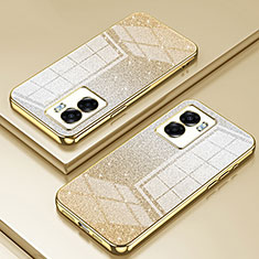 Ultra-thin Transparent TPU Soft Case Cover SY2 for Realme Narzo 50 5G Gold