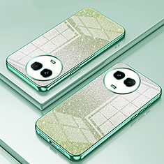 Ultra-thin Transparent TPU Soft Case Cover SY2 for Realme V50s 5G Green