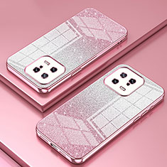 Ultra-thin Transparent TPU Soft Case Cover SY2 for Xiaomi Mi 13 5G Rose Gold