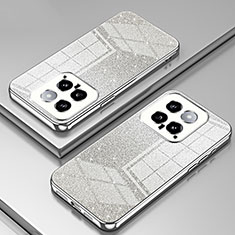 Ultra-thin Transparent TPU Soft Case Cover SY2 for Xiaomi Mi 14 Pro 5G Silver