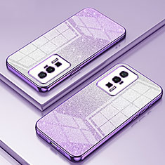 Ultra-thin Transparent TPU Soft Case Cover SY2 for Xiaomi Poco F5 Pro 5G Purple