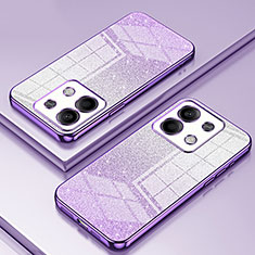 Ultra-thin Transparent TPU Soft Case Cover SY2 for Xiaomi Redmi Note 13 5G Purple