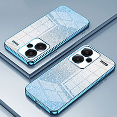 Ultra-thin Transparent TPU Soft Case Cover SY2 for Xiaomi Redmi Note 13 Pro+ Plus 5G Blue