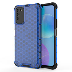 Ultra-thin Transparent TPU Soft Case Cover U01 for Huawei Honor 30 Lite 5G Blue