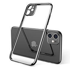 Ultra-thin Transparent TPU Soft Case Cover U02 for Apple iPhone 11 Black