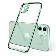Ultra-thin Transparent TPU Soft Case Cover U02 for Apple iPhone 11 Green