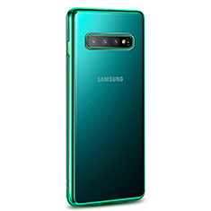 Ultra-thin Transparent TPU Soft Case Cover U04 for Samsung Galaxy S10 5G Green