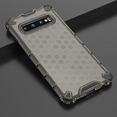 Ultra-thin Transparent TPU Soft Case Cover U04 for Samsung Galaxy S10 Plus Black