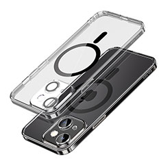 Ultra-thin Transparent TPU Soft Case Cover with Mag-Safe Magnetic LD1 for Apple iPhone 13 Black
