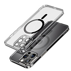Ultra-thin Transparent TPU Soft Case Cover with Mag-Safe Magnetic LD1 for Apple iPhone 13 Pro Black