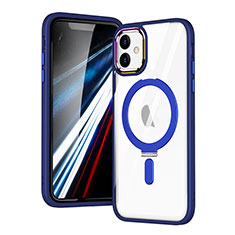 Ultra-thin Transparent TPU Soft Case Cover with Mag-Safe Magnetic SD1 for Apple iPhone 11 Blue