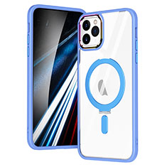 Ultra-thin Transparent TPU Soft Case Cover with Mag-Safe Magnetic SD1 for Apple iPhone 11 Pro Sky Blue