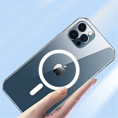 Ultra-thin Transparent TPU Soft Case Cover with Mag-Safe Magnetic XD3 for Apple iPhone 13 Pro Clear