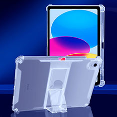 Ultra-thin Transparent TPU Soft Case Cover with Stand for Apple iPad 10.9 (2022) Clear