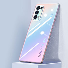 Ultra-thin Transparent TPU Soft Case Cover Z02 for Oppo Reno5 Pro 5G Clear