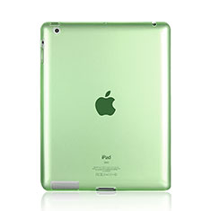 Ultra-thin Transparent TPU Soft Case for Apple iPad 2 Green