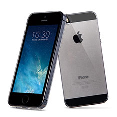 Ultra-thin Transparent TPU Soft Case for Apple iPhone 5S Dark Gray
