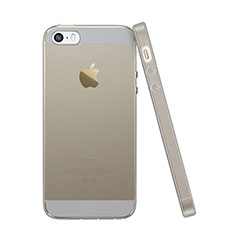 Ultra-thin Transparent TPU Soft Case for Apple iPhone 5S Gray