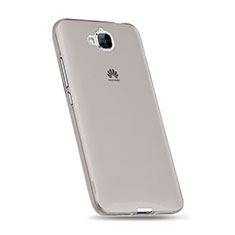 Ultra-thin Transparent TPU Soft Case for Huawei Y6 Pro Gray