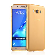 Ultra-thin Transparent TPU Soft Case for Samsung Galaxy J7 (2016) J710F J710FN Gold