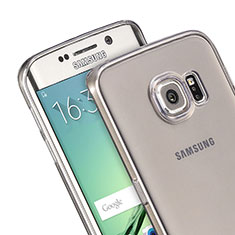 Ultra-thin Transparent TPU Soft Case for Samsung Galaxy S6 Edge SM-G925 Gray