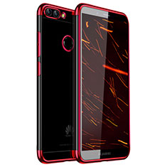 Ultra-thin Transparent TPU Soft Case H01 for Huawei Enjoy 7S Red