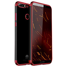 Ultra-thin Transparent TPU Soft Case H01 for Huawei Enjoy 8 Red