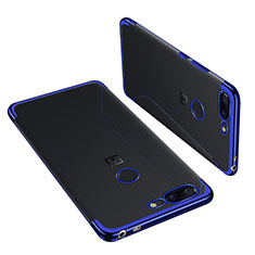Ultra-thin Transparent TPU Soft Case H01 for OnePlus 5T A5010 Blue