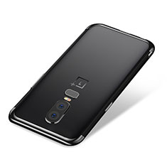 Ultra-thin Transparent TPU Soft Case H01 for OnePlus 6 Black