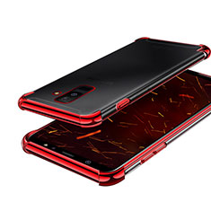 Ultra-thin Transparent TPU Soft Case H01 for Samsung Galaxy A9 Star Lite Red