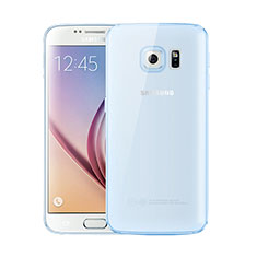 Ultra-thin Transparent TPU Soft Case H01 for Samsung Galaxy S6 Duos SM-G920F G9200 Blue