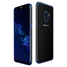 Ultra-thin Transparent TPU Soft Case H01 for Samsung Galaxy S9 Blue