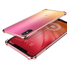 Ultra-thin Transparent TPU Soft Case H01 for Xiaomi Mi 8 Screen Fingerprint Edition Rose Gold