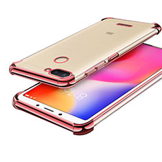 Ultra-thin Transparent TPU Soft Case H01 for Xiaomi Redmi 6 Rose Gold