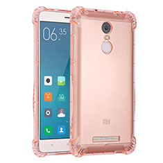 Ultra-thin Transparent TPU Soft Case H01 for Xiaomi Redmi Note 3 Pro Pink