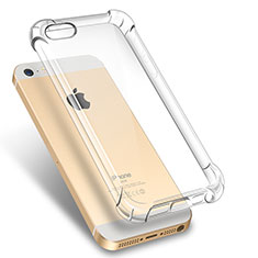 Ultra-thin Transparent TPU Soft Case H02 for Apple iPhone 5S Clear