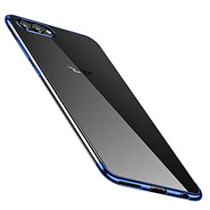Ultra-thin Transparent TPU Soft Case H02 for Huawei Honor V10 Blue