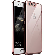 Ultra-thin Transparent TPU Soft Case H02 for Huawei P10 Plus Rose Gold
