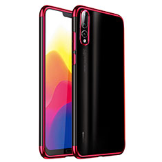 Ultra-thin Transparent TPU Soft Case H02 for Huawei P20 Pro Red