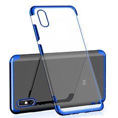 Ultra-thin Transparent TPU Soft Case H02 for Xiaomi Mi 8 Screen Fingerprint Edition Blue