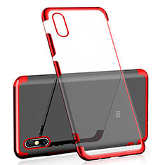 Ultra-thin Transparent TPU Soft Case H02 for Xiaomi Mi 8 Screen Fingerprint Edition Red