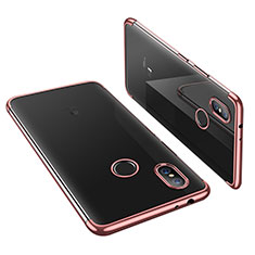 Ultra-thin Transparent TPU Soft Case H02 for Xiaomi Mi A2 Rose Gold
